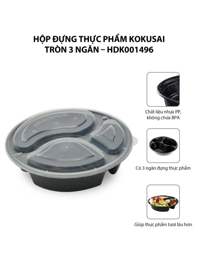 Hộp Đựng Thực Phẩm Chia Ngăn Kokusai
