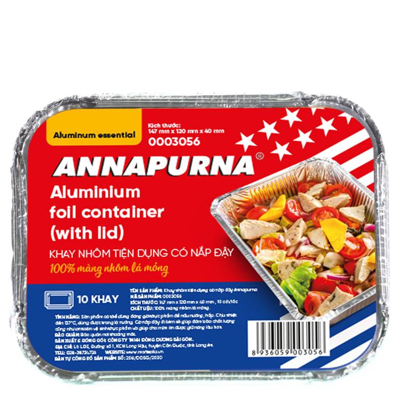 0270909 khay nhom tien dung co nap day annapurna 147mmx120mmx40 0003056 8 - Mua trực tiếp Khay Nhôm Nướng Bánh từ nhà máy - Thương hiệu toàn cầu, sản phẩm tốt nhất, danh mục lớn nhất Việt Nam, giá và chất lượng hàng đầu, dịch vụ uy tín đoạt giải Best Performance.