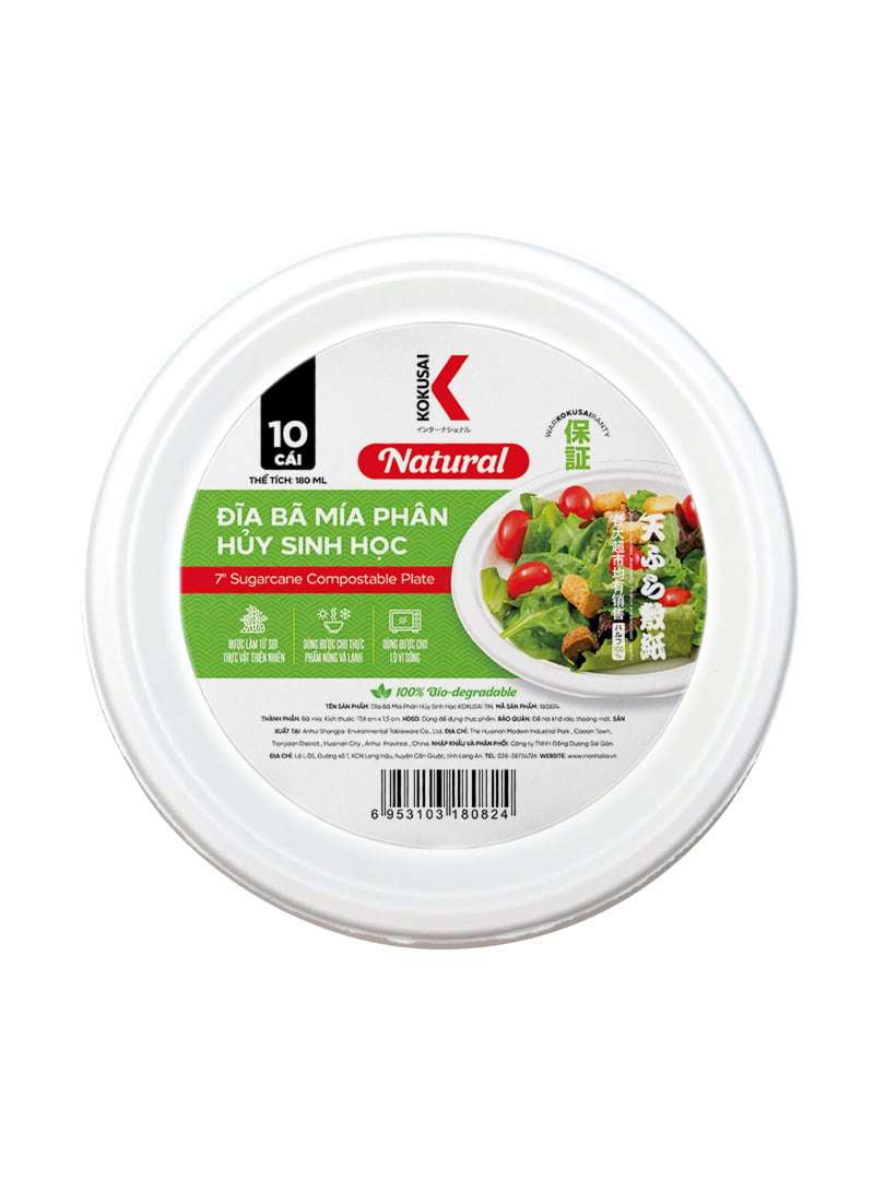 Dĩa bã mía phân hủy sinh học KOKUSAI 7IN Lốc 10 cái - 180824 4 180824 01 90c7bb0afe56430ea946f905001dbf9e 7 - Mua trực tiếp từ nhà máy - Thương hiệu toàn cầu, sản phẩm tốt nhất, danh mục lớn nhất Việt Nam, giá và chất lượng hàng đầu, dịch vụ uy tín đoạt giải Best Performance.