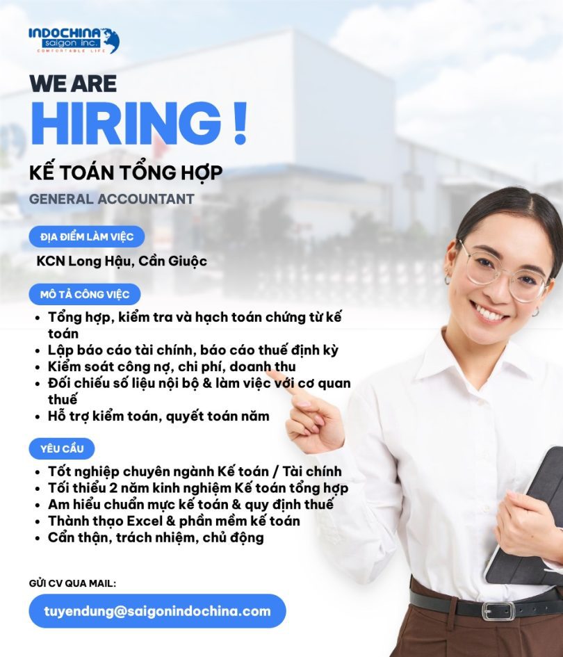 Banner GENERAL ACCOUNTANT - Mua trực tiếp từ nhà máy - Thương hiệu toàn cầu, sản phẩm tốt nhất, danh mục lớn nhất Việt Nam, giá và chất lượng hàng đầu, dịch vụ uy tín đoạt giải Best Performance.